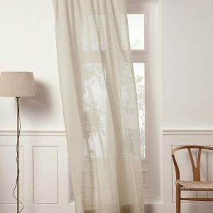 Solid color light and airy single-panel curtains Minimalist Soft Light Home Window Treatments